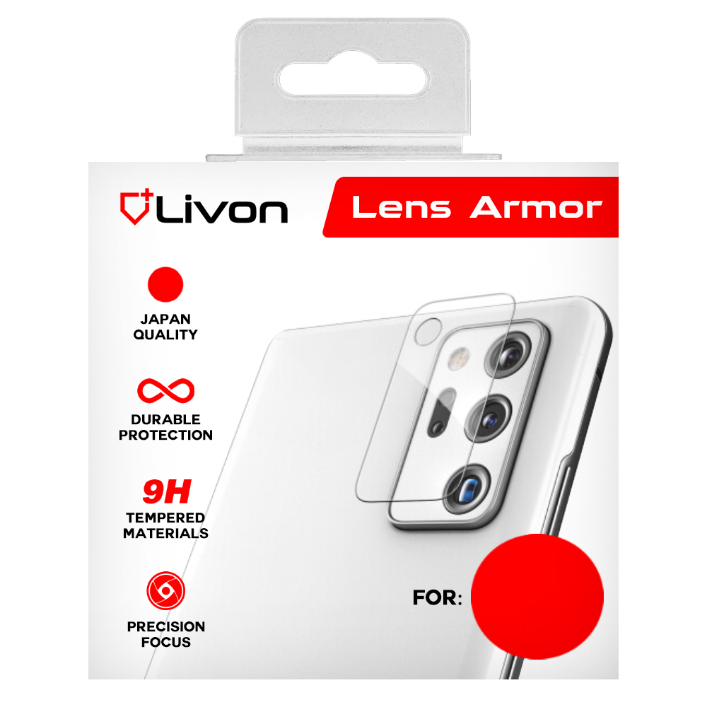 Livon Apple iPhone 11 Pro/iPhone 11 Pro Max Tempered Glass - Lens Armor - Black Rim