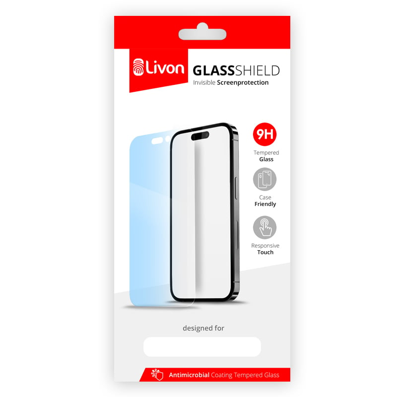 Livon iPhone 14 Pro Tempered Glass - GlassShield - Transparant