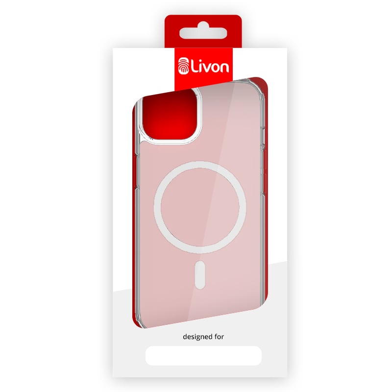 Livon iPhone 14 MagShield - Transparant