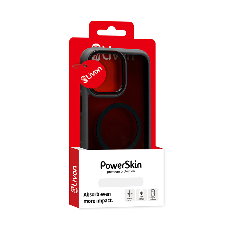 Livon iPhone 16 Pro PowerSkin - Cloud Gray