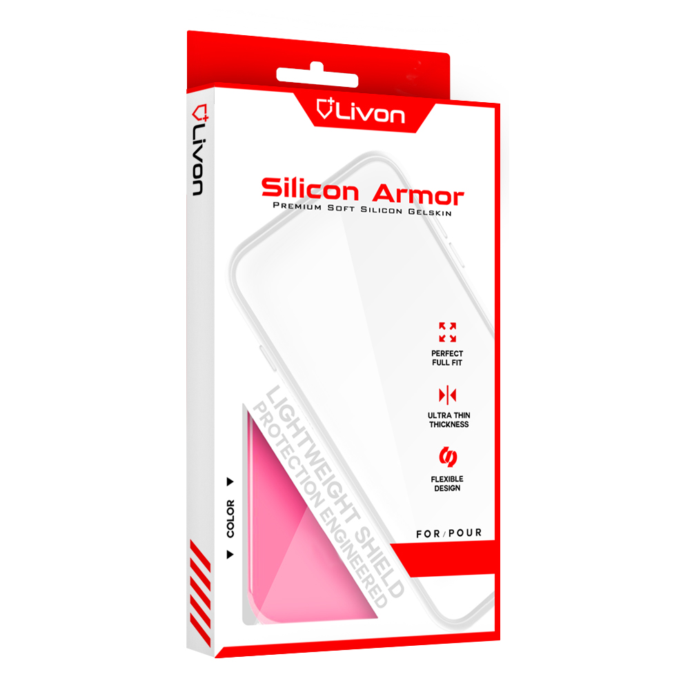 Livon Apple iPhone 7/iPhone 8/iPhone SE (2020) Silicon Armor - Pink