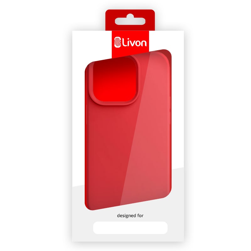 Livon iPhone 12 Pro Max SoftSkin - Red