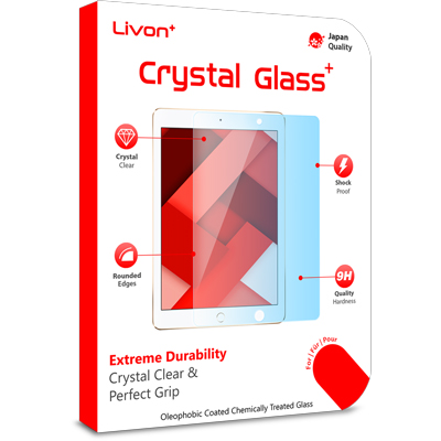 Livon Apple iPad Air 2/iPad Air/iPad (2017) Tempered Glass 0,3mm - 2.5D 