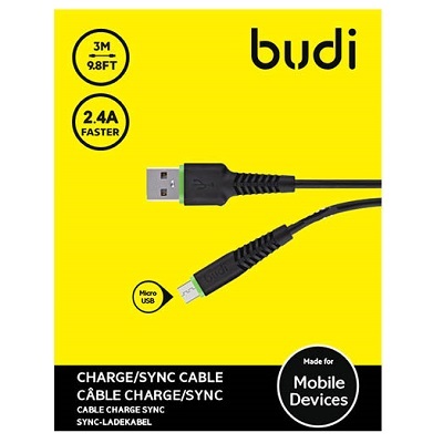 Budi Type-C Cable - 3m - Black