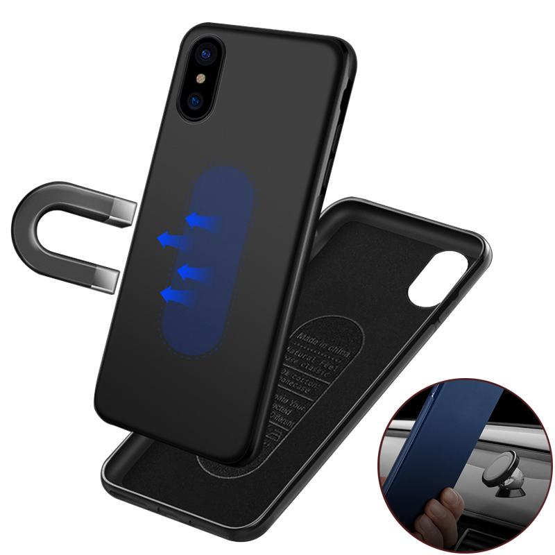 Samsung G960F Galaxy S9 - Sulada Slim Magnetisch TPU Case - Black