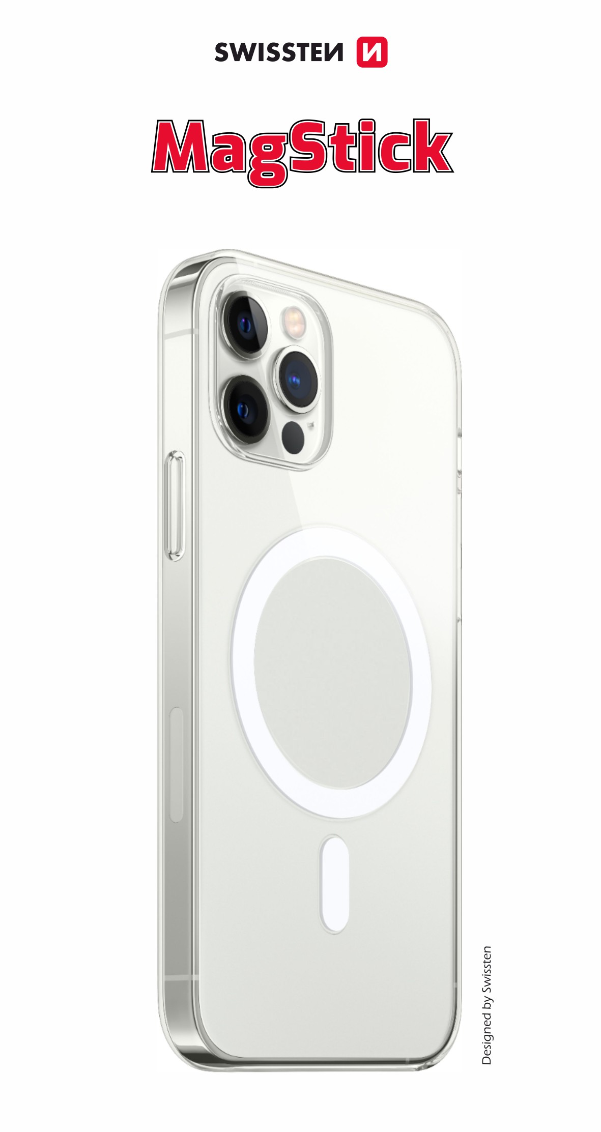 Swissten iPhone XR Magstick Case - 33001717 - For Magsafe Charging - Transparant