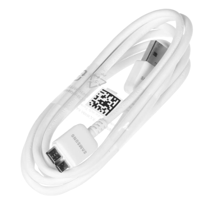 Samsung Data Micro USB Cable 3.0/21 Pin - White - 100cm (Bulk) - ET-DQ10Y0WE