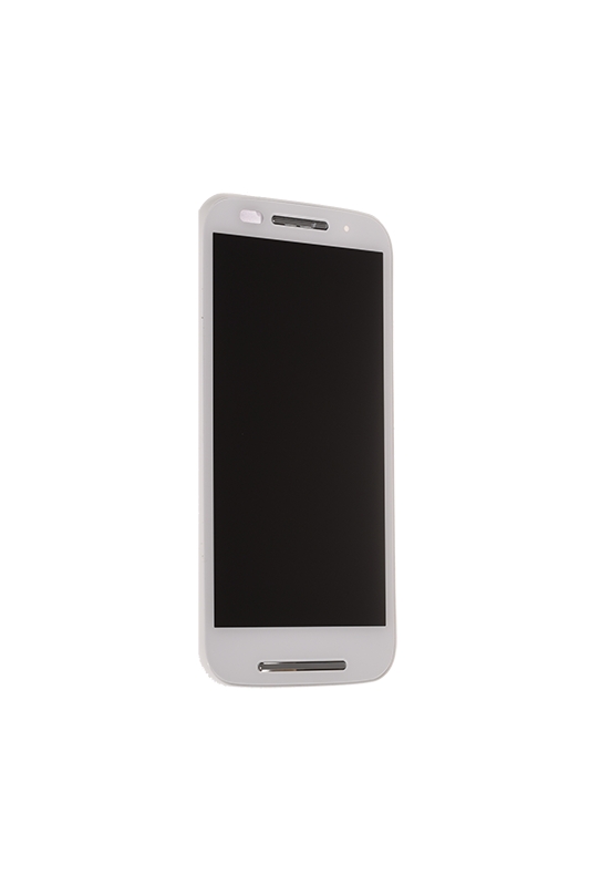 Motorola Moto E (XT1021) LCD Display + Touchscreen + Frame  White