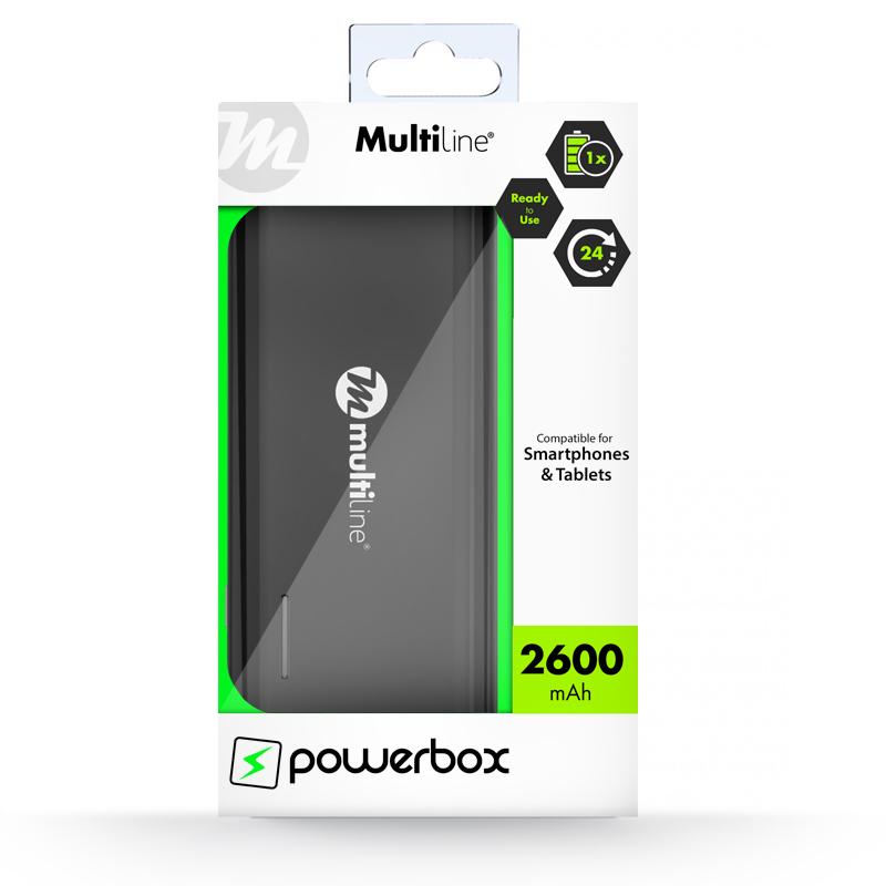 Multiline  Charger Power Bank MLB-200 Black