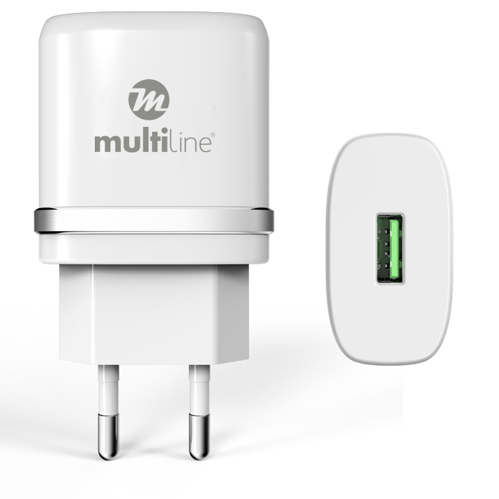 Multiline Powerkit 1A - Car + Travel Charger incl. Lightning USB Cable - MW5070E