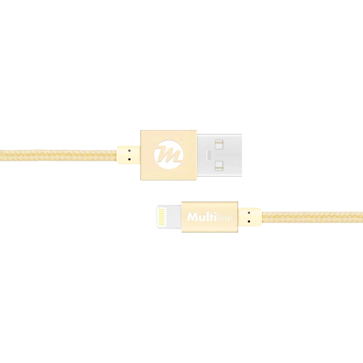 Multiline Lux Lightning Cable 1.2m Bright Gold
