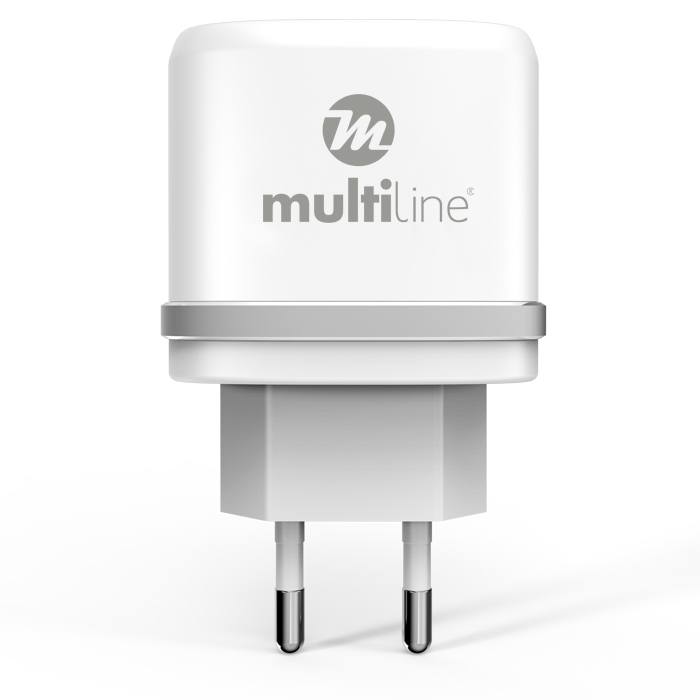 Multiline Power Dual Adapter - 2.4A incl. Micro USB Cable