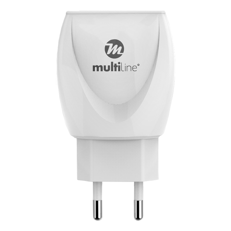 Multiline Dual Power Port Travel Charger 2.4A - incl. Lightning USB Cable