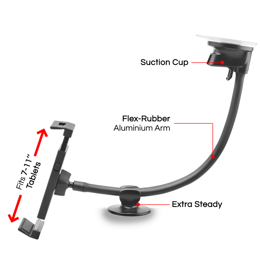 Multiline Universal Windscreen/Dashboard in-car Tablet Holder - NWTH50
