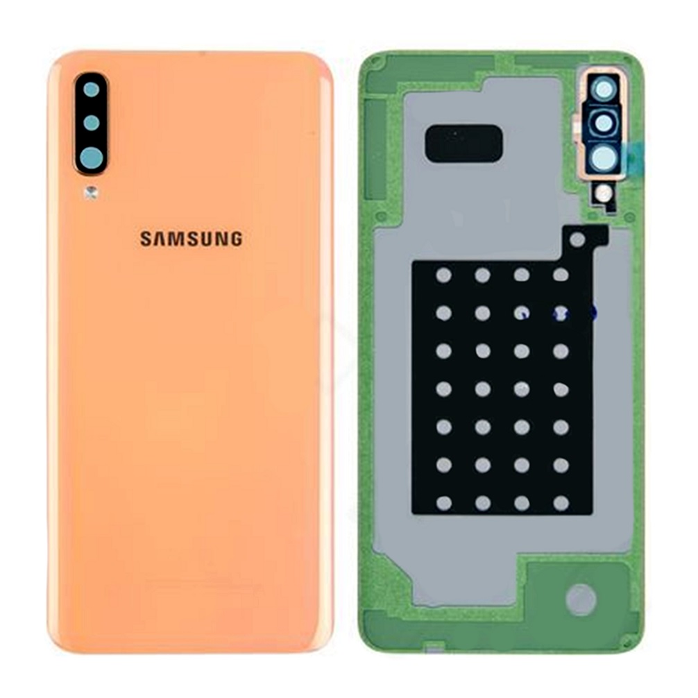 Samsung SM-A705F Galaxy A70 Backcover + Camera Lens Coral