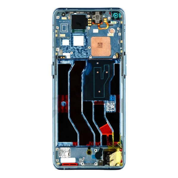 Oppo Find X3 Pro (CPH2173)/Find X3 (PEDM00) LCD Display + Touchscreen + Frame - 4906613/621029000253 - Blue