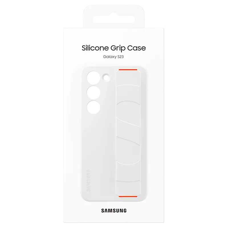 Samsung SM-S911B Galaxy S23 Silicone Grip Cover - EF-GS911TWEGWW - White