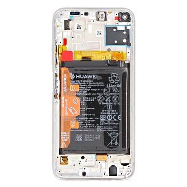 Huawei P40 Lite (JNY-LX1) LCD Display + Touchscreen + Frame Incl. Battery And Parts - 02353KFV -  Crystal