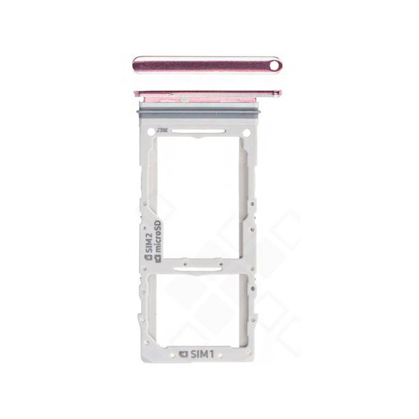 Samsung G980F Galaxy S20/G981F Galaxy S20 5G/G985F Galaxy S20 Plus/G986F Galaxy S20 Plus 5G Simcard holder + Memorycard Holder Pink