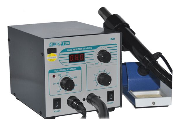 Quick 706 2 In 1 Hot Air Smd Rework Station With Soldering Iron