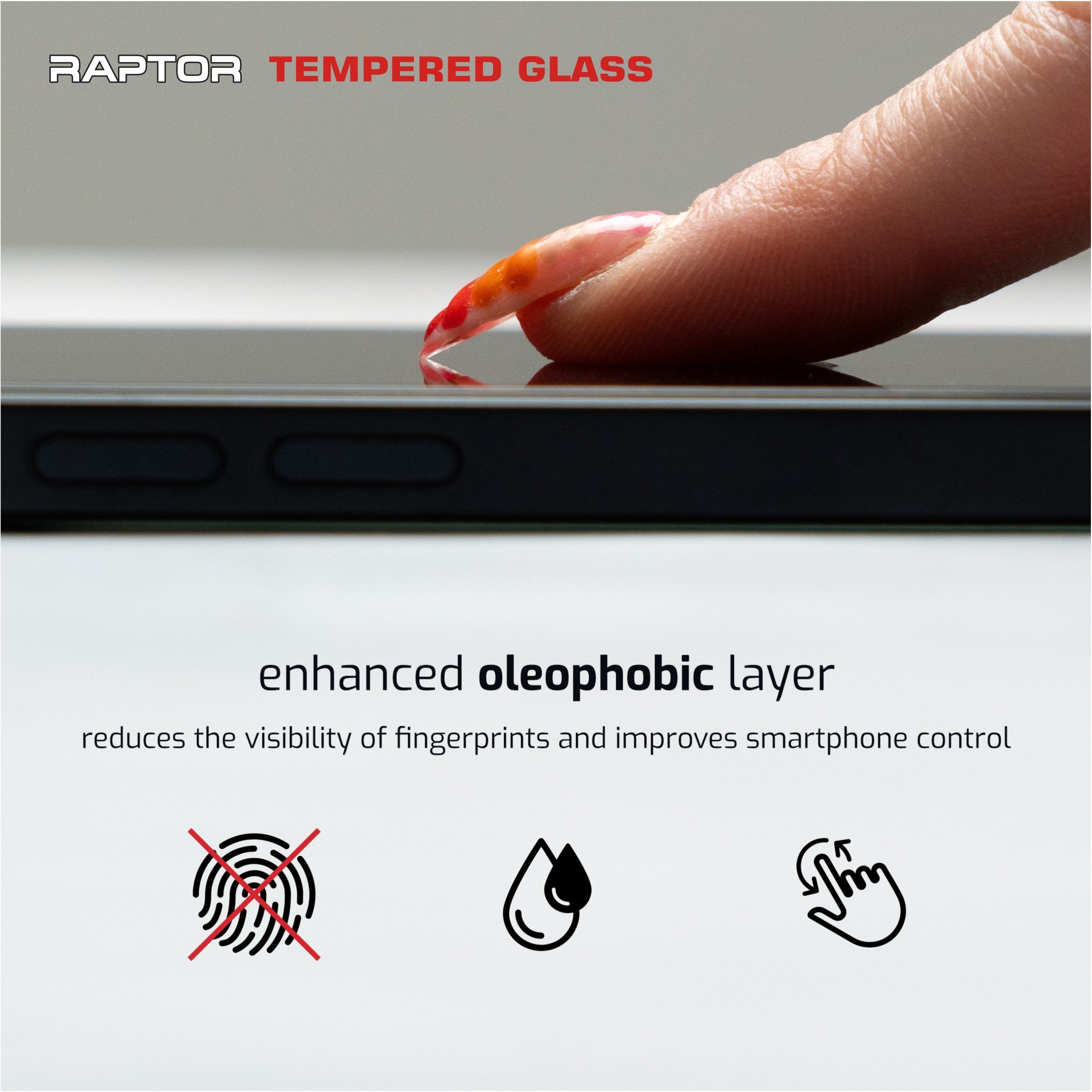 Swissten iPhone 7/iPhone 8/iPhone SE (2020)/iPhone SE (2022) Raptor Tempered Glass - 84501714 - Black