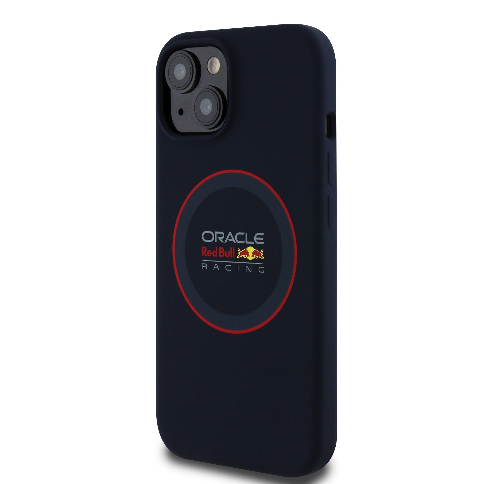 Red Bull iPhone 16 MagSafe Liquid Silicon Case With Ring- 3666339368746 - Navy