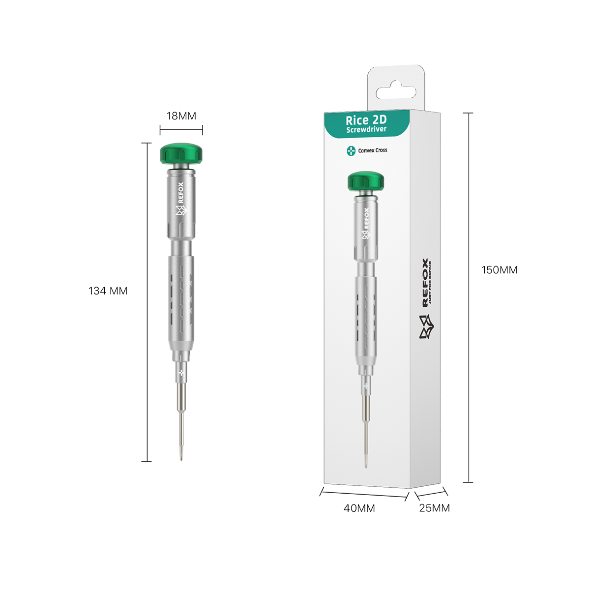 Refox RS3 3D Convex Cross 2.5mm Screwdriver - D