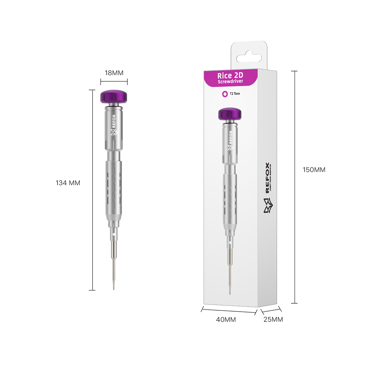 Refox RS3 3D Torx T2 Screwdriver - E