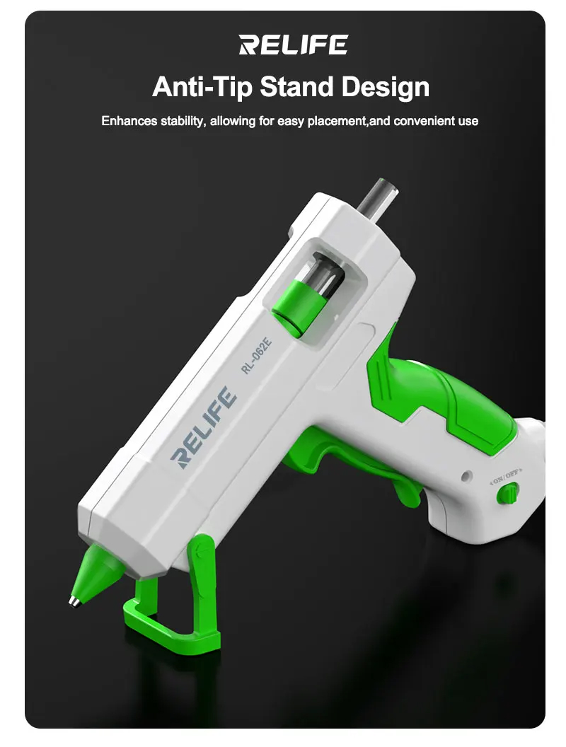Relife Hot Melt Glue Gun - RL-062E - With Hot Melt Glue Stick (10pcs)