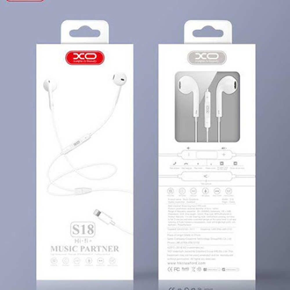 XO Lightning Bluetooth Headphones (MFI) - S18 - White