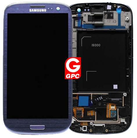 Samsung i9300 Galaxy S3 LCD Frame  Blue