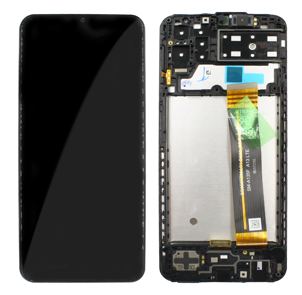 Samsung SM-A135F Galaxy A13 4G LCD Display + Touchscreen + Frame - GH82-28508A/GH82-28653A - Black