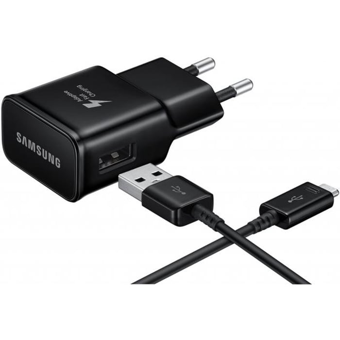 Samsung Adaptive Fast Travel Charger (15W) + USB Type-C Cable - EP-TA20EBECGWW - Black