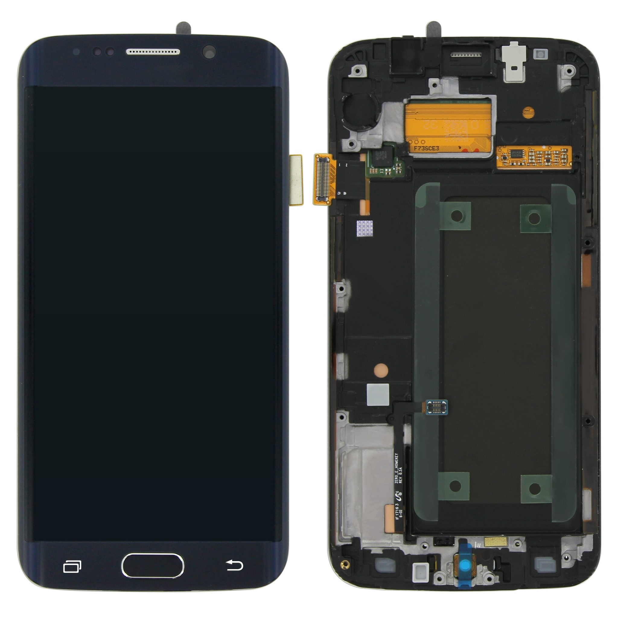 Samsung G925F Galaxy S6 Edge LCD Display + Touchscreen + Frame GH97-17162A Black