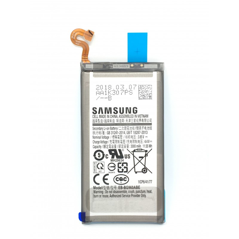 Samsung G960F Galaxy S9 Battery - GH82-15963A/GH82-16021A - EB-BG960ABE 3000 mAh