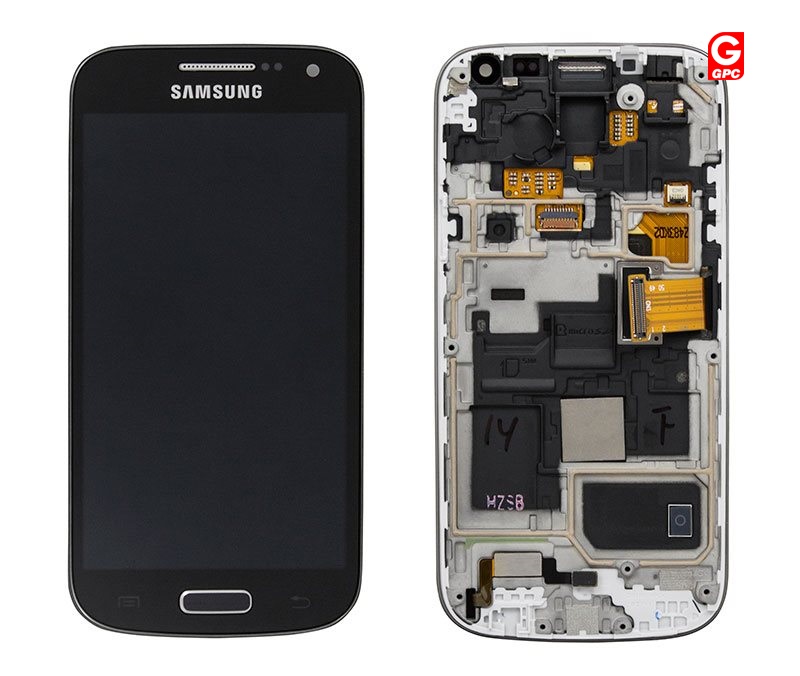 Samsung I9195 Galaxy S4 Mini LCD Display + Touchscreen + Frame GH97-15631A Deep Black