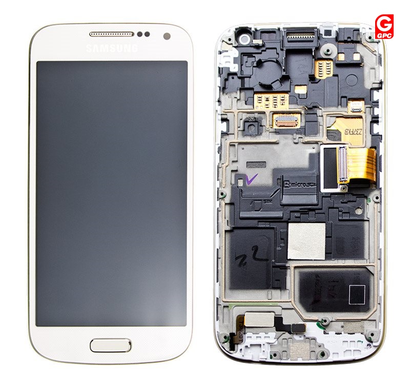 Samsung I9195 Galaxy S4 Mini LCD Display + Touchscreen + Frame GH97-14766B White