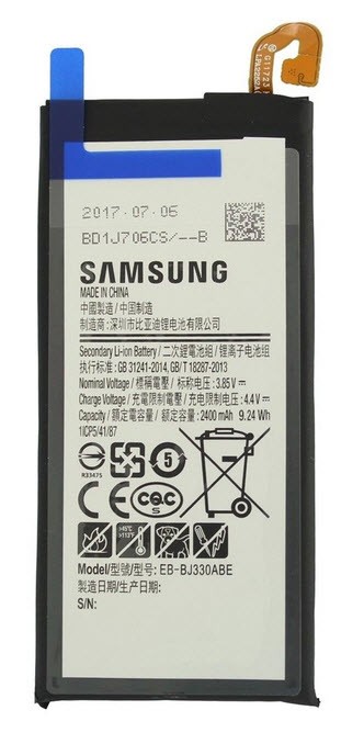 Samsung J330F Galaxy J3 2017 Battery - EB-BJ330ABE - 2400 mAh
