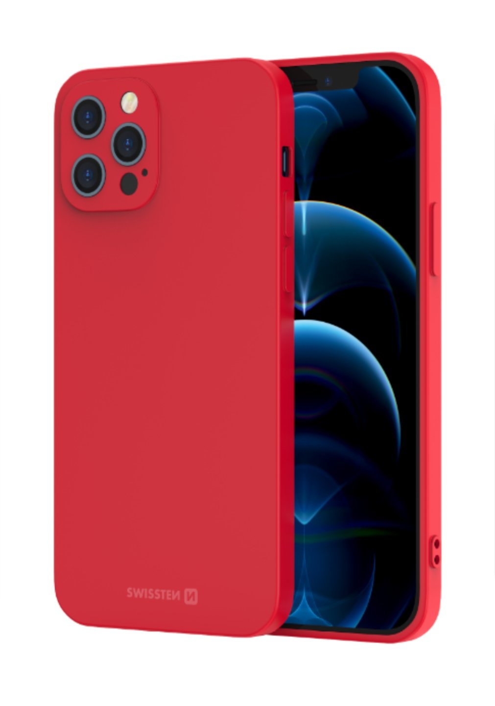 Swissten iPhone 12 Pro Max Soft Joy Case - 34500172 - Red