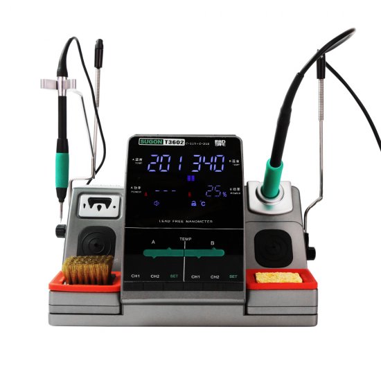 Sugon T3602 - Dual Nano Soldering Rework Station 220V  - With JBC C210 C115 Soldering Tips