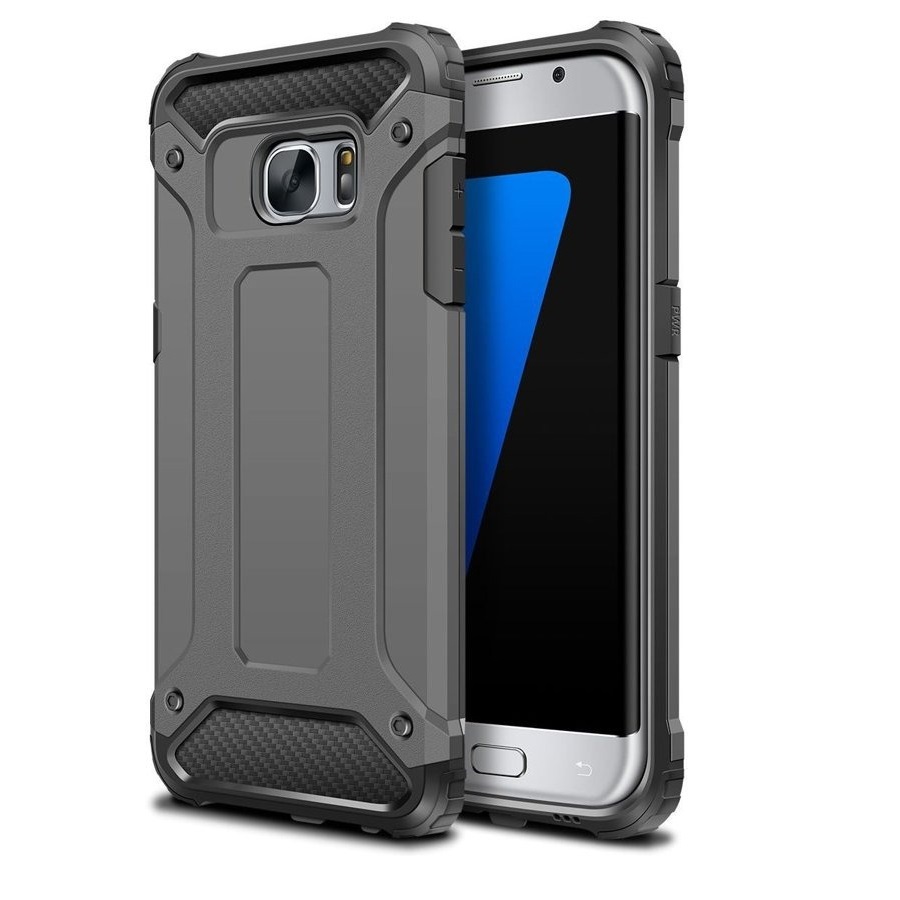 Samsung Fashion Case G935F Galaxy S7 Edge Hard Case  - Super Defender Series - Grey