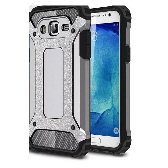 Samsung Fashion Case G935F Galaxy S7 Edge Hard Case - Super Defender Series - Silver