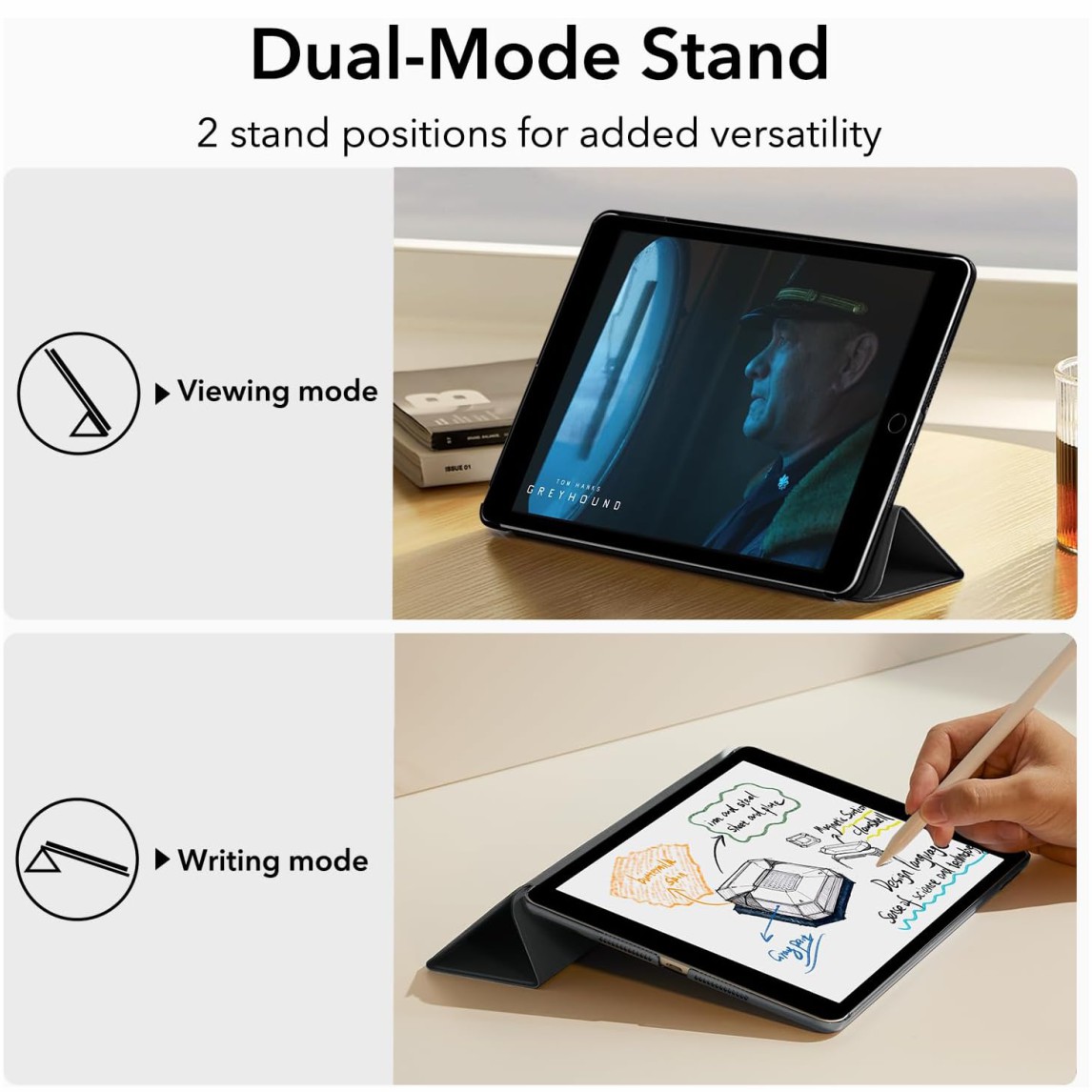 Swissten iPad 10th Gen. (2022) Book Case - 32808103 - Black