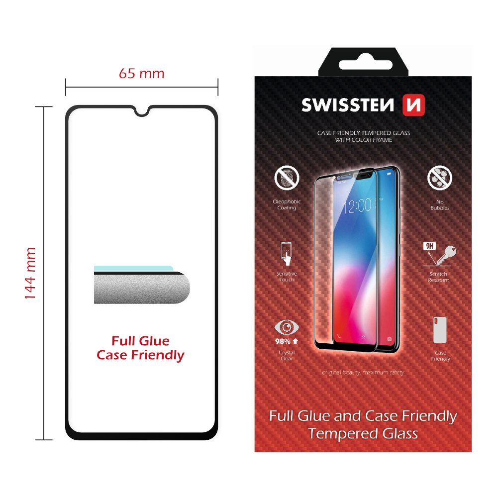 Swissten Redmi Note 11S 5G (22031116BG) Tempered Glass - 54501831 - Full Glue - Black