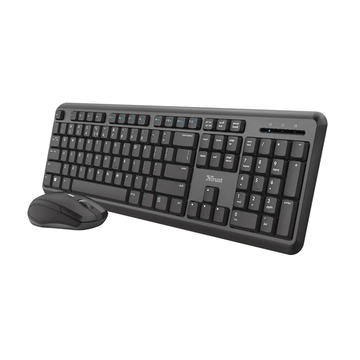 Trust Wireless Keyboard & Mouse - TKM-350 - US Version - Black