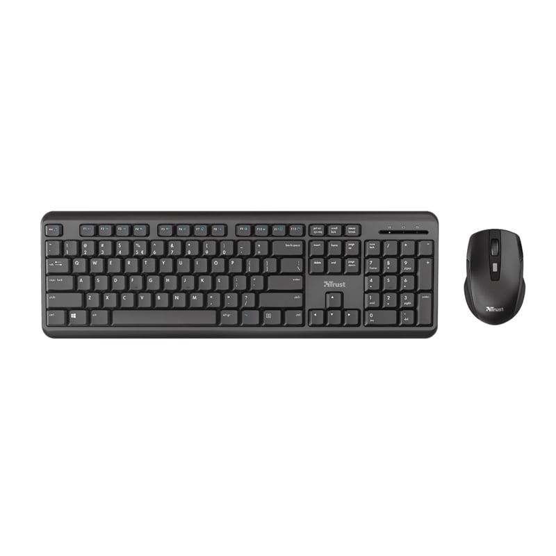 Trust Wireless Keyboard & Mouse - TKM-350 - US Version - Black