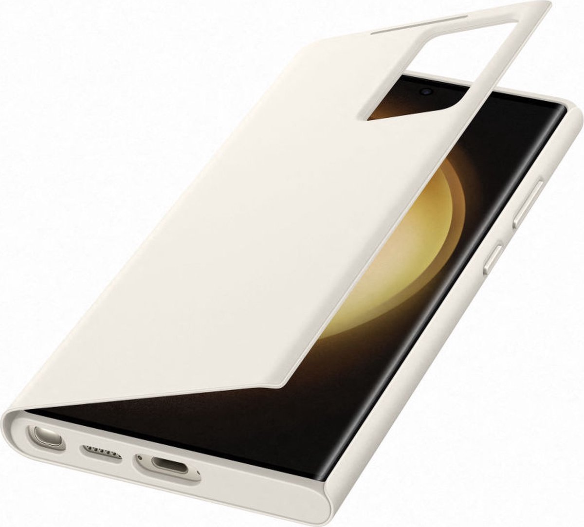 Samsung SM-S918B Galaxy S23 Ultra Smart Clear View Cover - EF-ZS918CUEGWW - Cotton