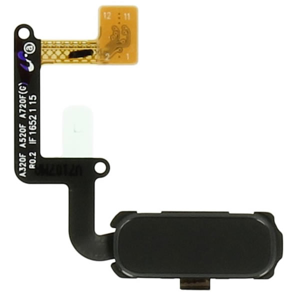 Samsung SM-A320F Galaxy A3 2017/SM-A520F Galaxy A5 2017/SM-A720F Galaxy A7 2017 Home button Flex Cable + Button GH96-10773A Black