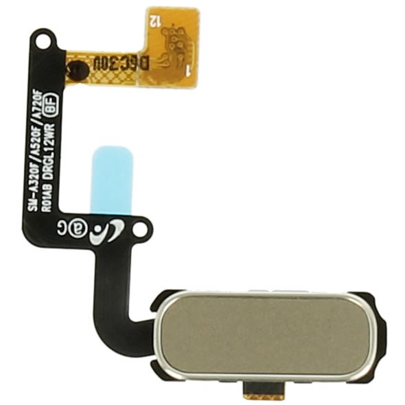 Samsung SM-A320F Galaxy A3 2017/SM-A520F Galaxy A5 2017/SM-A720F Galaxy A7 2017 Home button Flex Cable + Button GH96-10773B Gold