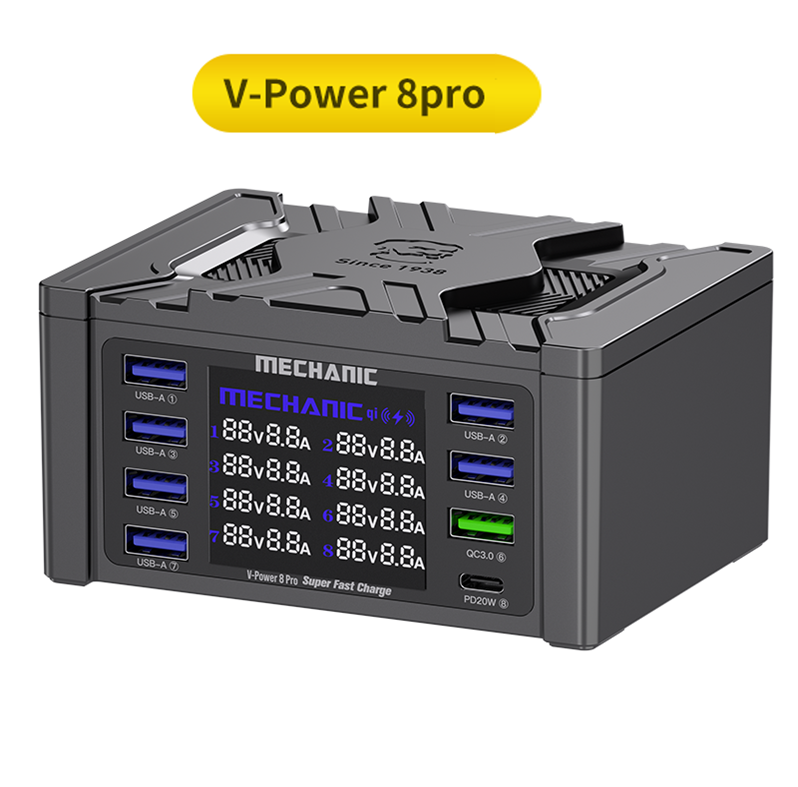 Mechanic V-Power 8Pro - 8 Port Quick Charger